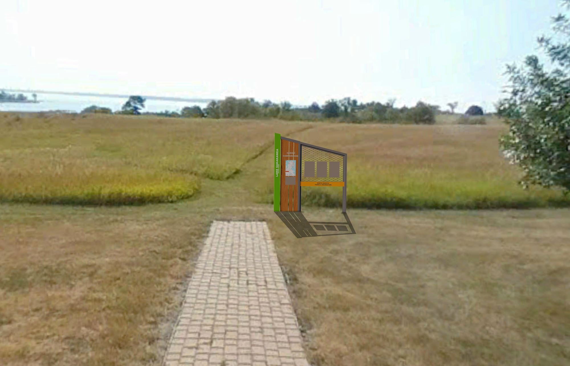 North Dakota State Park Trailhead Signage